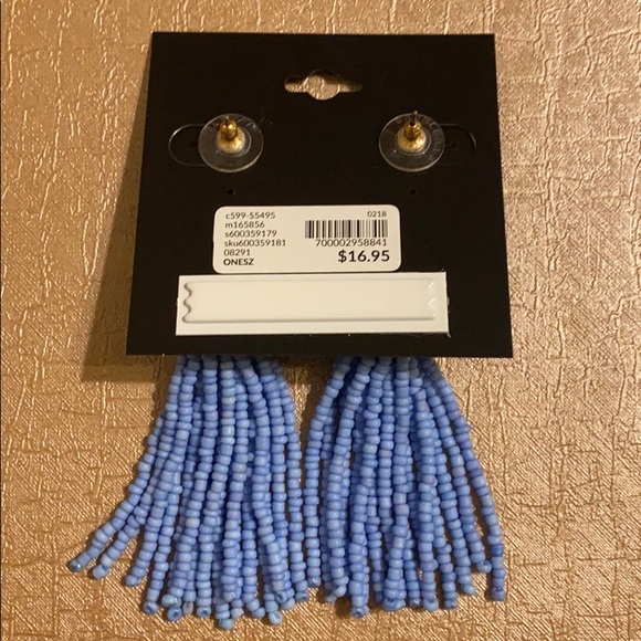 Lane Bryant Blue Earrings (Costume Jewelry) - Picture 2 of 3